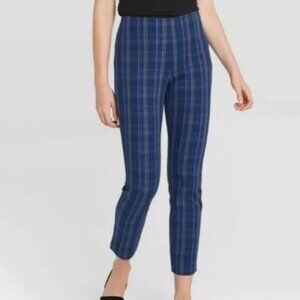A.N.D Blue Plaid stretch pants